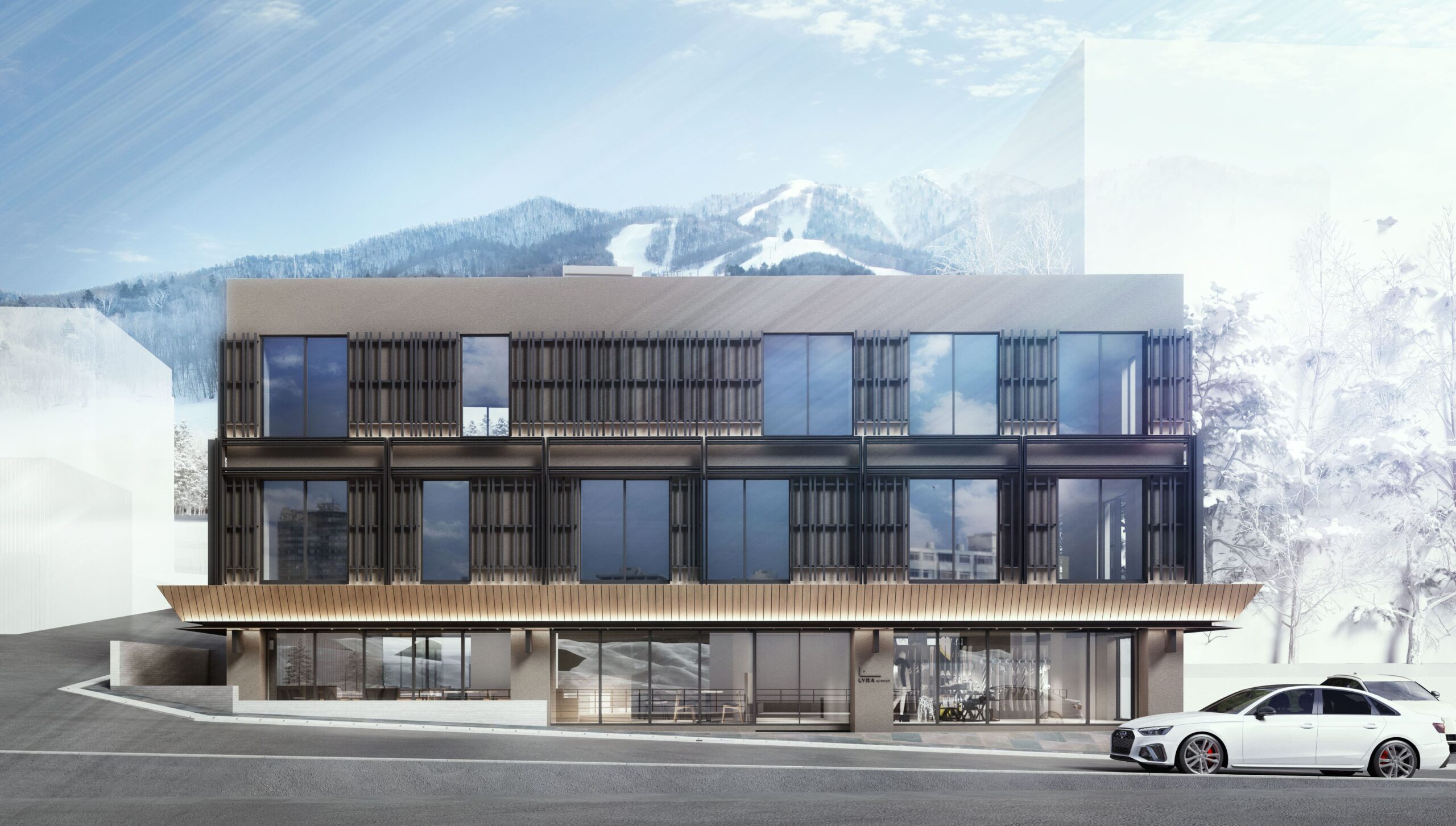 Modern multi-story building exterior
